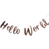 Grinalda Hello World Rosa Dourado